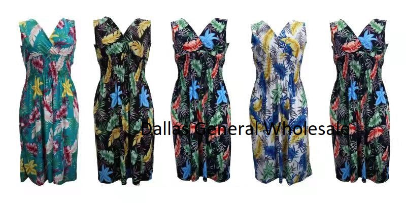 Bulk Buy Ladies Floral Short Dresses Wholesale