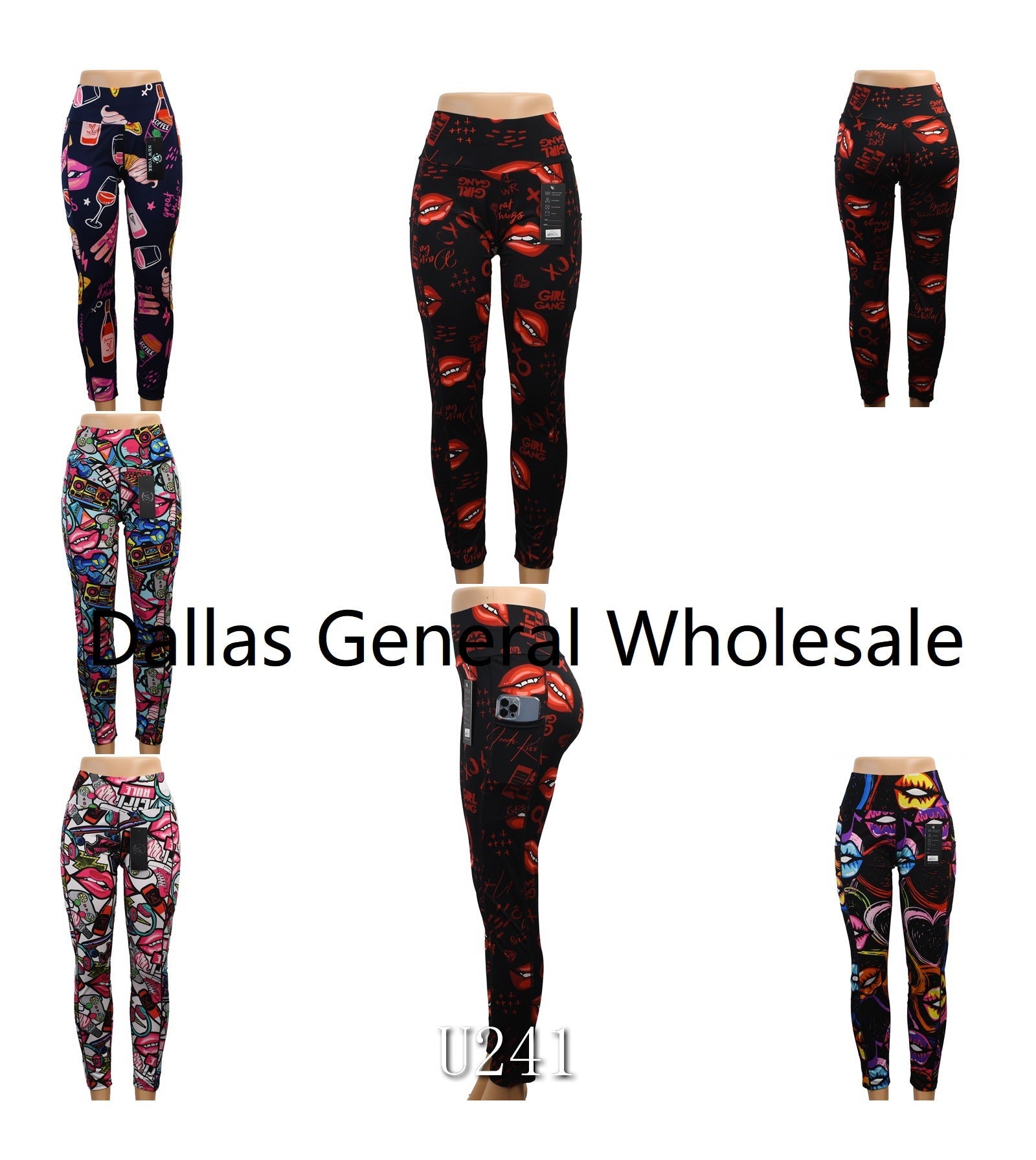 Bulk Buy Ladies Trendy Active Legging with Pockets Wholesale