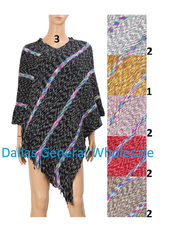 Bulk Buy Ladies Cute Sweater Poncho Wholesale