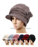 Bulk Buy Ladies Fuzzy Visor Beanies Caps Wholesale