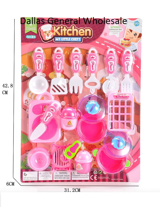 18 Pieces Kitchen Pretend Play Sets Wholesale