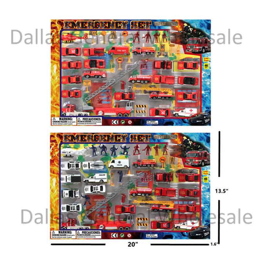 38PC Emergency Cars Play Set Wholesale