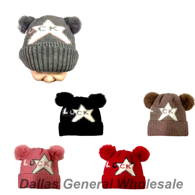 Bulk Buy Adorable Lucky Star Baby Beanie Hats Wholesale