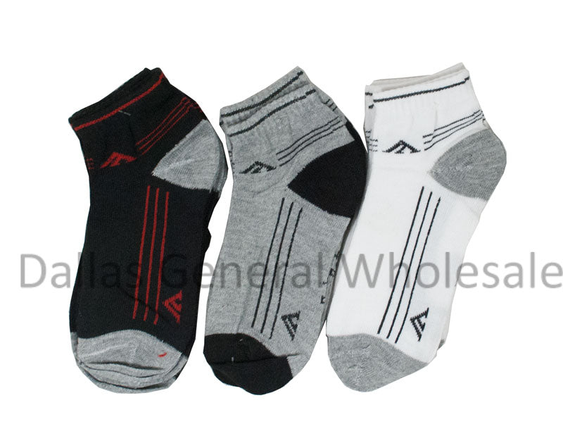 Boys Casual Ankle Cotton Socks Bulk - Assorted