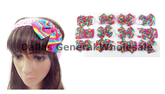 Bulk Buy Cute Rainbow Lace Head Wraps Wholesale