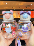 Bulk Buy Adorable Bear Drinking Cups w/ Straw Wholesale