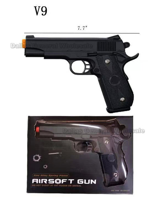 Bulk Buy Toy 9" Metal Airsoft BB Guns Wholesale