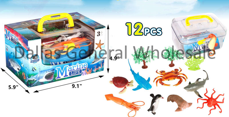 12 PC Toy PVC Sea Animals Figurine Set Wholesale