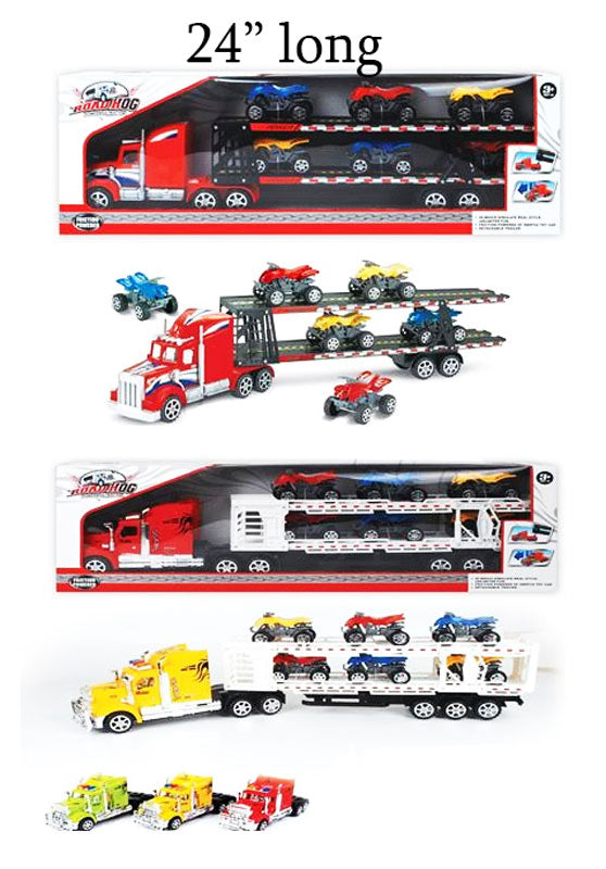 Bulk Buy Toy Inertia Friction 18 Wheeler Trucks Wholesale