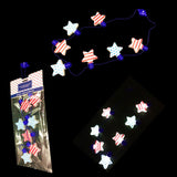 Flashing Light Up US Flag Necklace Wholesale