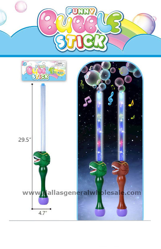 Bulk Buy Light Up Dino Bubble Swords Wholesale