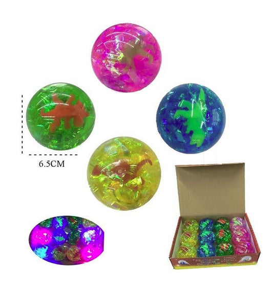 Bulk Buy Dinosaur Light Up Bounce Balls Wholesale