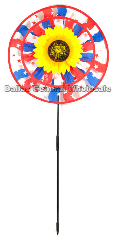 Bulk Buy American Flag Garden Windmills Wholesale