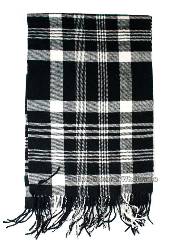 Bulk Buy Plaid Cashmere Feel Scarf Wholesale