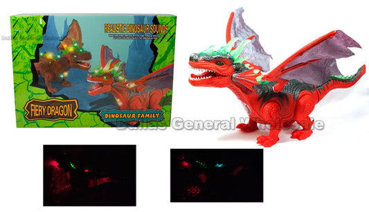 B/O Toy Walking Roaring Dragons Wholesale MOQ 6