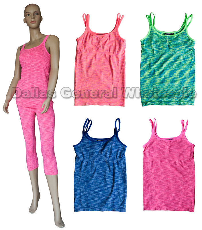 Bulk Buy Active Spaghetti Strap Tops Wholesale