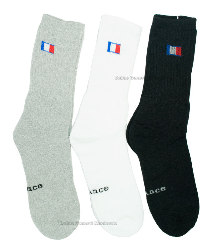 Bulk Buy Men's Casual Crew Socks Wholesale