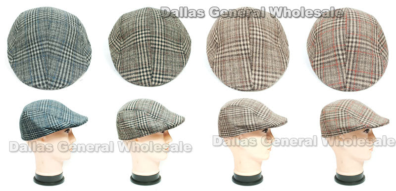 Bulk Buy Men's Fashion Wool Newsboy Caps Wholesale