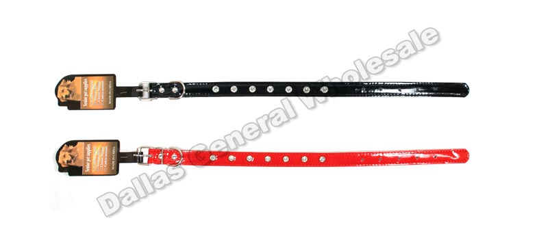 17" Long Studded Dog Collars Wholesale