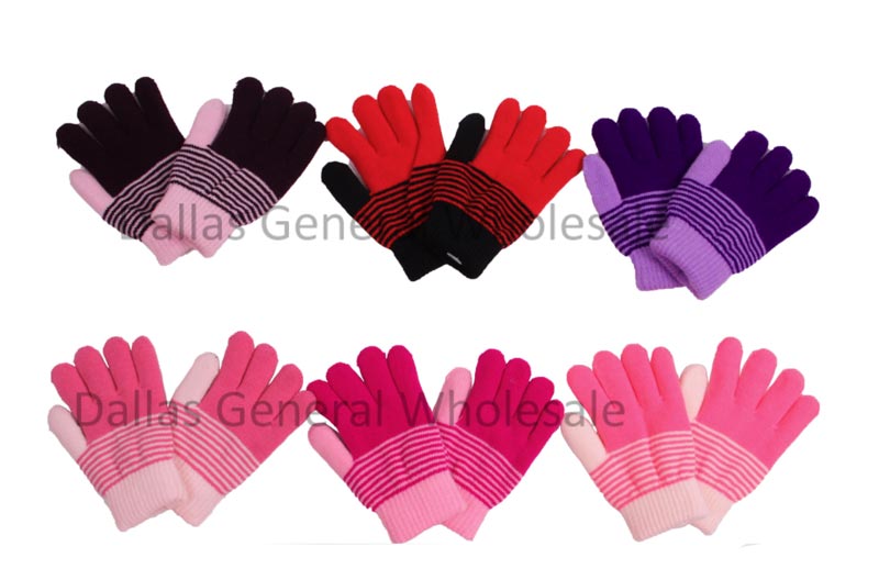 Young Girls Knitted Gloves Wholesale