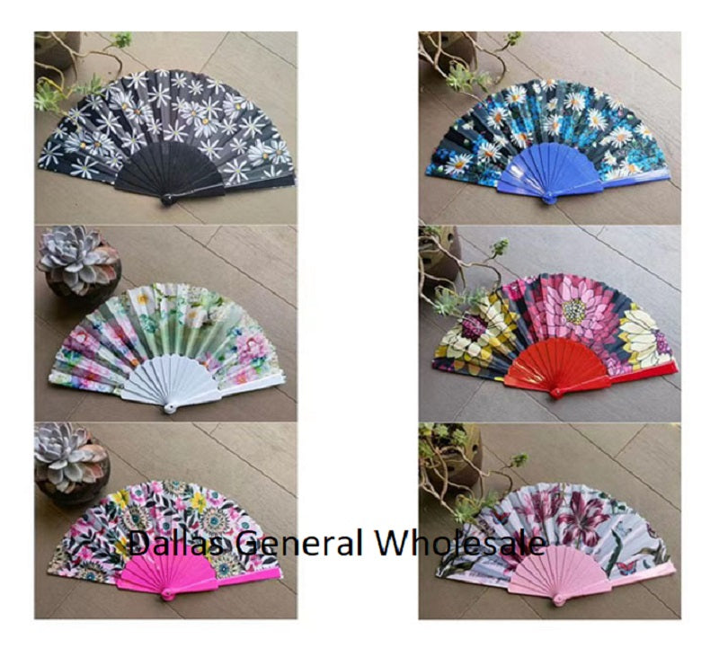 Novelty Floral Hand Held Fans Wholesale