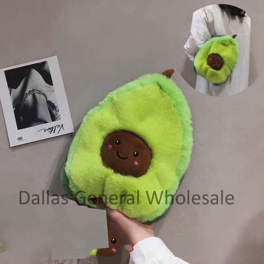 Trendy Fluffy Avocado Backpacks Wholesale