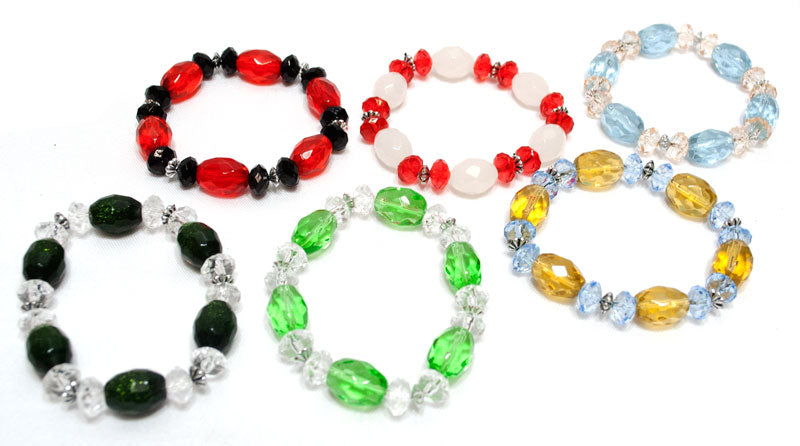 Girls Fashion Crystal Beads Bracelet Wholesale