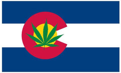 Buy COLORADO STATE MARIJUANA POT LEAF 3 X 5 FLAG Bulk Price