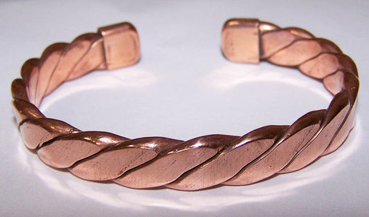 Wholesale HEAVY PURE COPPER 50 gram ZIG ZAG CUFF BRACELET ( sold by the piece )