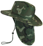 Bulk Camouflage Bucket Hats with Flap For Unisex