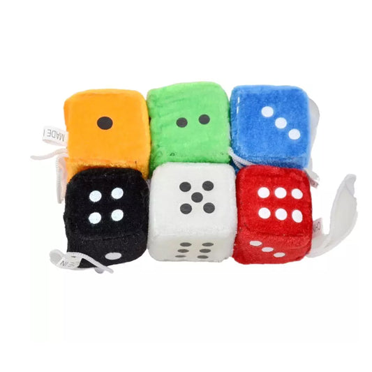 Car Hanging Dice Plush Fuzzy Toy