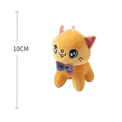 Accessorize Your Keys with Our Cute Cartoon Plush Animal Soft Cat Keychain Pendant