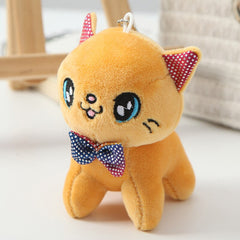 Accessorize Your Keys with Our Cute Cartoon Plush Animal Soft Cat Keychain Pendant