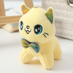 Accessorize Your Keys with Our Cute Cartoon Plush Animal Soft Cat Keychain Pendant