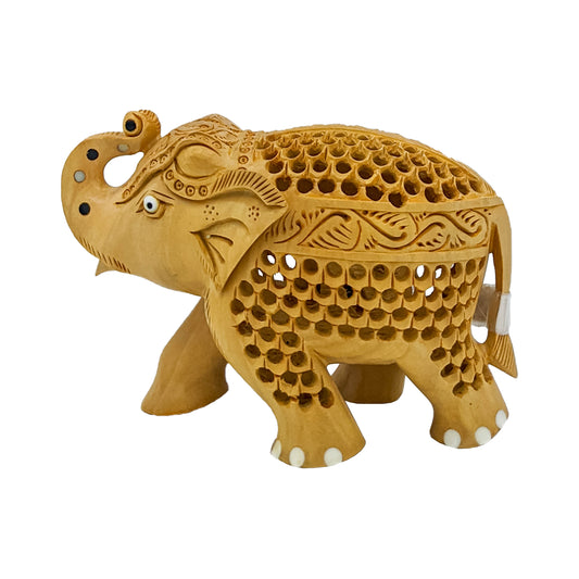 Wooden Handicraft Jaali Work Elephant