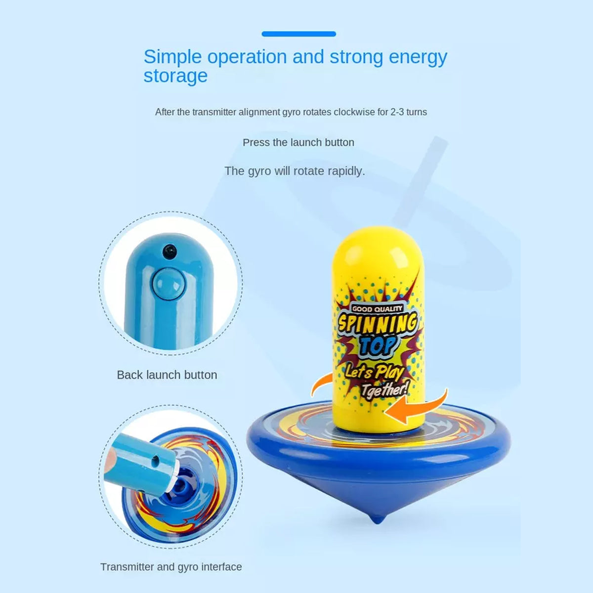 Spinning Stack Gyro Funny Toy For Kids