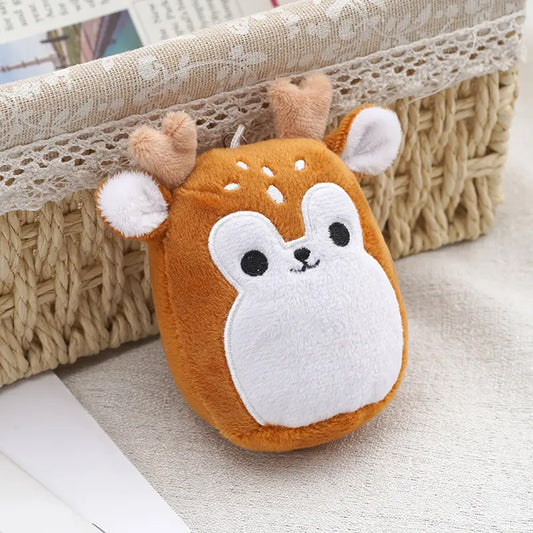 Cute Animals Style Soft Plush Keychains Toy for Kids