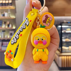 Fruit Duck Keychain Toy