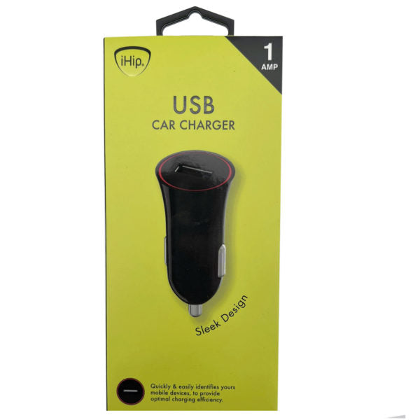 1A Black USB Car Charger For Daily Commuting, Or Long Drives (MOQ-20)