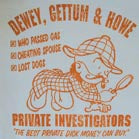 Wholesale DEWEY GETTUM HOWE INVESTIGATOR VINTAGE TEE SHIRT MEDIUM  (Sold by the piece)