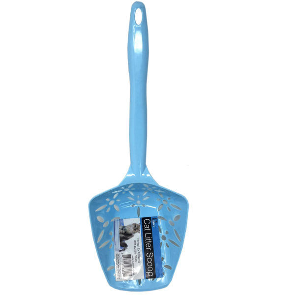 Decorative Floral Plastic Cat Litter Scooper