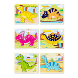 Dinosaur Wooden Puzzles for Toddlers & Kids