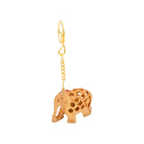 3D Elephant Wooden Keychain