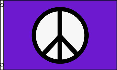 Buy PURPLE PEACE SIGN 3 X 5 FLAG Bulk Price