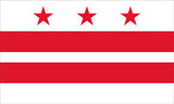 Wholesale DISTRICT OF COLUMBIA 3' X 5' FLAG (Sold by the piece) *- CLOSEOUT $ 1.95 EA