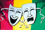 Buy COMEDY & TRAGEDY HAPPY SADI THEATER MASKS 3' X 5' FLAGBulk Price