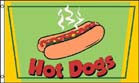 Wholesale HOT DOGS 3 x 5 FLAG (Sold by the piece)