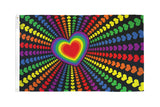 Wholesale LOVE HEART RAINBOW 3' x 5' FLAG (Sold by the piece)