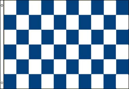 Buy BLUE WHITE 3 X 5CHECKERED FLAGBulk Price