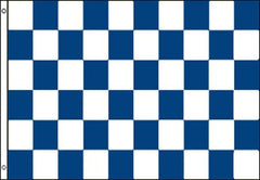 Buy BLUE WHITE 3 X 5CHECKERED FLAGBulk Price